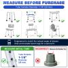 supregear Shower Chair Leg Caps - Heavy Duty Replacement Feet for Bath Seat, 1-1/8" I.D. Slope Rubber Tips for Stools Transfer Bench Non-Slip Extreme Grip Suction Cup Feet, 4PK view 3