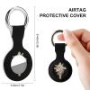 Christian Cross with Flowers Silicone Protective Case Tracker Shockproof Cover Tracker Holder Protector Compatible for Airtag 4PCS view 2