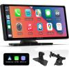 APHQUA-[2025] Protable Apple Carplay & Android Auto,Car Play Box for Car,10.26'' Portable Carplay Screen with AUX/FM/Bluetooth,Voice Control,Mirror Link Suitable for All Car Models view 1