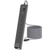 Extension Cord with Multiple Outlets 10 Ft - Power Strips with Surge Protection, Flat Plug with 6 AC Outlets 4 USB (2 USB-C Ports), Wall Mount Outlet Extender for Home Office Dorm Room Essentials view 1