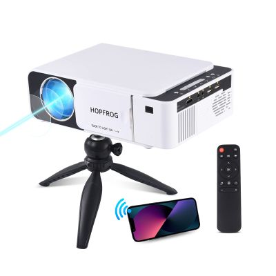 2024 Upgraded Full HD 1080P Projector, 9500 Lumens Portable Movie Projector, iPhone Projector with WiFi and Tripod Mount, Proyector Portatil Projecter for Outdoor Home Video Projection