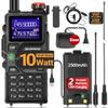 BAOFENG K5PLUS Radio Ham Radio 10W Rechargeable Walkie Talkies Long Range UV32 5RM Handheld Two Way Radio NOAA Weather Radio with Copy Frequency,USB-C Charging for Hunting Survival Gear view 1