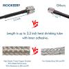 MOOKEERF CB Coax Cable 200FT, RG58 PL259 Coaxial Cable UHF Male to UHF Male Cable for CB Radio, Ham Radio, Amateur Radio, Antenna Analyzer, SWR Meter, Black view 3