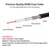MOOKEERF CB Coax Cable 200FT, RG58 PL259 Coaxial Cable UHF Male to UHF Male Cable for CB Radio, Ham Radio, Amateur Radio, Antenna Analyzer, SWR Meter, Black view 4