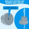 supregear Shower Chair Leg Caps - Heavy Duty Replacement Feet for Shower Chair Bath Seat, 1-1/8" I.D. Slope Rubber Tips for Shower Stools Transfer Bench Non-Slip Extreme Grip Suction Cup Feet, 4PK view 3