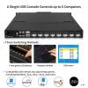 1U Rack Mount KVM Console - 17" Rackmount Monitor Keyboard and 8 Port VGA KVM Switch, OSD Hotkey Button Switching, 1280X1024 60Hz, 50,000 MTBF, for Windows,Linux,Mac,Sun, 8 USB VGA KVM Cables Included view 3