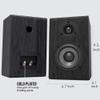 LONPOO Passive Bookshelf Speakers, 75W x 2 Classic Wooden Near Field Monitors with 4-Inch Carbon Fiber Woofer &1-Inch Silk Domed Tweeter 2-Way Loudspeakers,Amplifier Required (Not Inlcuded) view 4