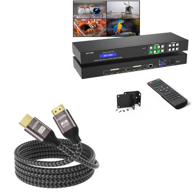 HDMI Matrix 4x4+ 8K 3ft HDMI Cable