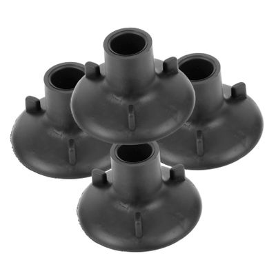 Healeved 4pcs Nonslip Rubber Chair Leg Covers Durable Pads for Shower Chair Transfer Bench and Stool Feet Protection Easy Installation Fits Inner Diameter