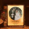 Drawelry Personalized Spotify Plaque Picture Mirror Lamp Custom Photo Name LED Night Light Makeup Mirror Home Decor Mother's Day Birthday Gifts for Women Girls Mom Wife Girlfriend (for Couples) view 2