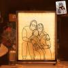 Drawelry Personalized Spotify Plaque Picture Mirror Lamp Custom Photo Name LED Night Light Makeup Mirror Home Decor Mother's Day Birthday Gifts for Women Girls Mom Wife Girlfriend (Photo) view 1