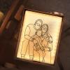 Drawelry Personalized Spotify Plaque Picture Mirror Lamp Custom Photo Name LED Night Light Makeup Mirror Home Decor Mother's Day Birthday Gifts for Women Girls Mom Wife Girlfriend (Photo) view 2