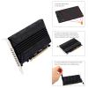 XUYUH SSD to PCIE Adapter NVME M-Key PCIEX16 4 RAIDs PCI-E Split Card Support 4NVME SSD 2230/42/60/80 Aluminum Heatsink, 19.5x13x3.2CM view 4