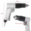 1/4" 1700rpm High-speed Positive Reversal Pistol-type Pneumatic Gun Drill with Chuck Wrench and Connector for Hole Drilling view 3