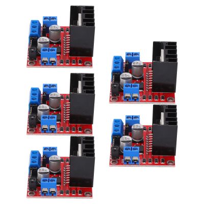 NDNCZDHC 5PCS Motor Drive Controller Board L298N Dual-Channel H-Bridge Stepper Motor Driver Module