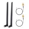 MUNEFE 2PCS M.2/NFF Network Card Cable and 2X 6DBi enna, Network Card Cable Network Cable Copper for Intel 9260NW view 1