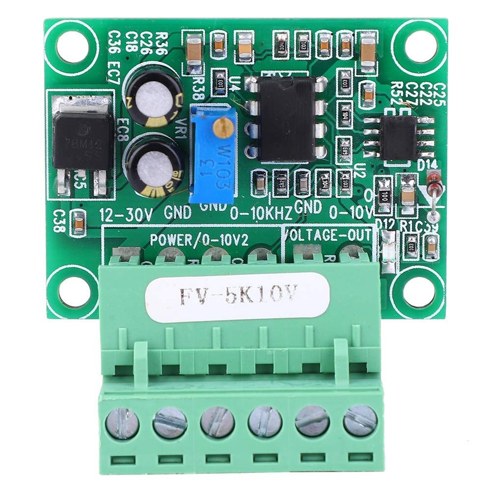 NDNCZDHC Convert Module FV-5KHz10V Frequency to Voltage Converter Module Digital to Analog Inverter Board 0-5Khz to 0-10V