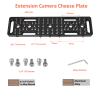 DINESK Camera Cheese Plate with 1/4 3/8 Threads,200MM Long Verison Cheese Plate for Cemeras,Tripod and Other Photography Accessories view 2