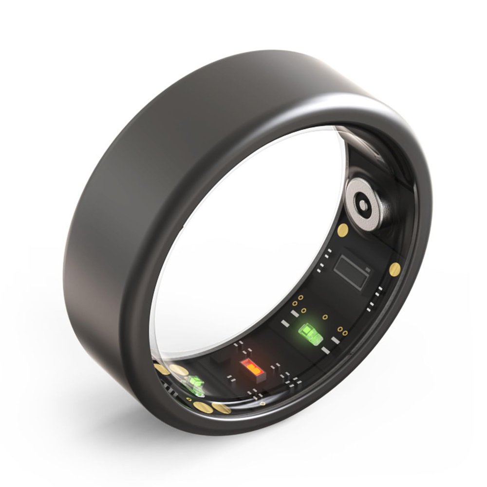 DirectNine Basics Smart Ring for Men and Women, IP68 Fitness, Health Step Sleep Monitoring, Fashionable Sport Smart Rings, APP for iOS & Android (No. 7)