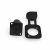 Eonvic USB Type C 3.1 Panel Mount Coupler Thread Fixed USB Connector Female to Female, Anti-Loosening Seal Dustproof Cover for Dashboard (Black Square USB Type C, 5 Pack) view 1