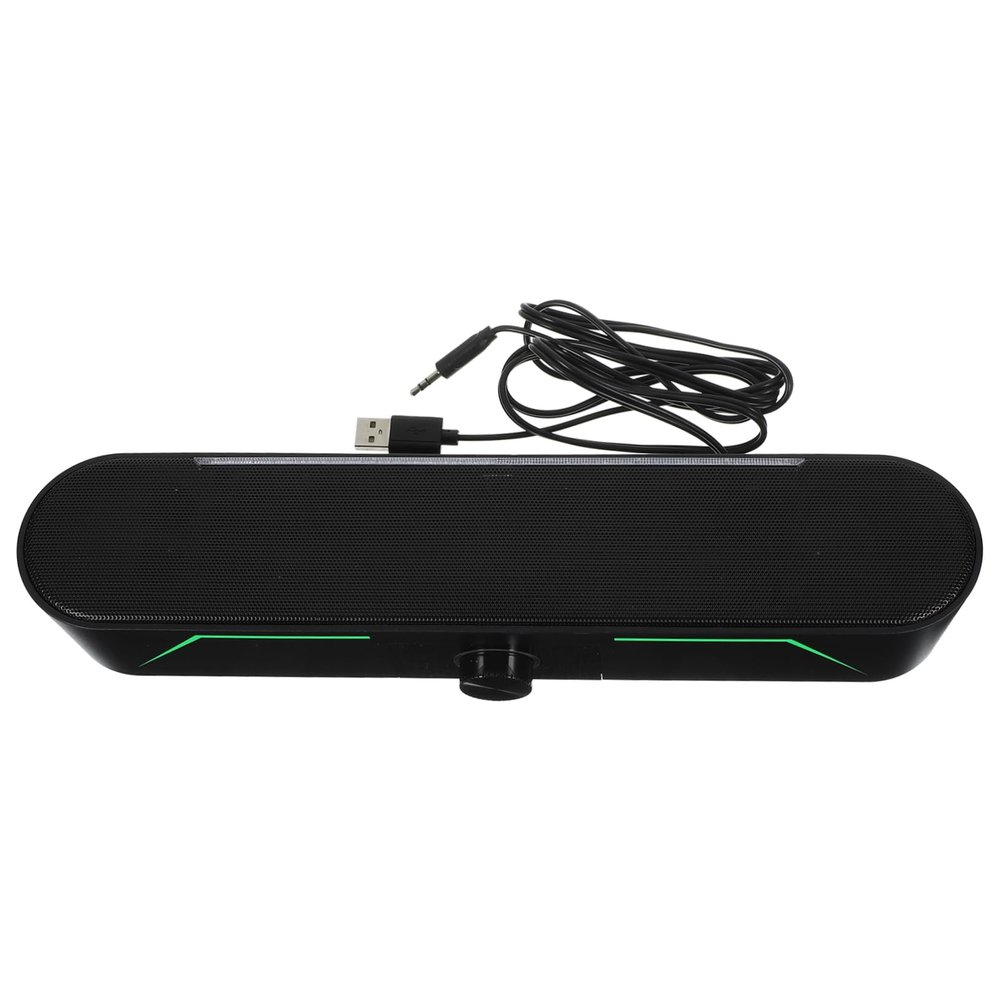 Homoyoyo Standing Sound Bar Long Speaker Led-lit Home Audio System Compact Design Wide Compatibility for Tablets Computers Smartphones