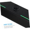 Homoyoyo Standing Sound Bar Long Speaker Led-lit Home Audio System Compact Design Wide Compatibility for Tablets Computers Smartphones view 3