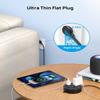 TROND Power Strip Flat Plug - Extension Cord 10FT Semi-Retractable, Power Strip with 3 AC Outlets 3 USB Ports (2 USB C), Ultra Thin Flat Plug, Cruise Ship Essentials, for Home, Hotel, Office view 4