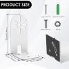 4Pcs PTZ Camera Bracket Wall Mounted Ring Camera Bracket Adhesive and Screw Mounting Household Security Camera Bracket with Screws Metal Surveillance Camera Support Holder for Camera//(Bracket) view 2