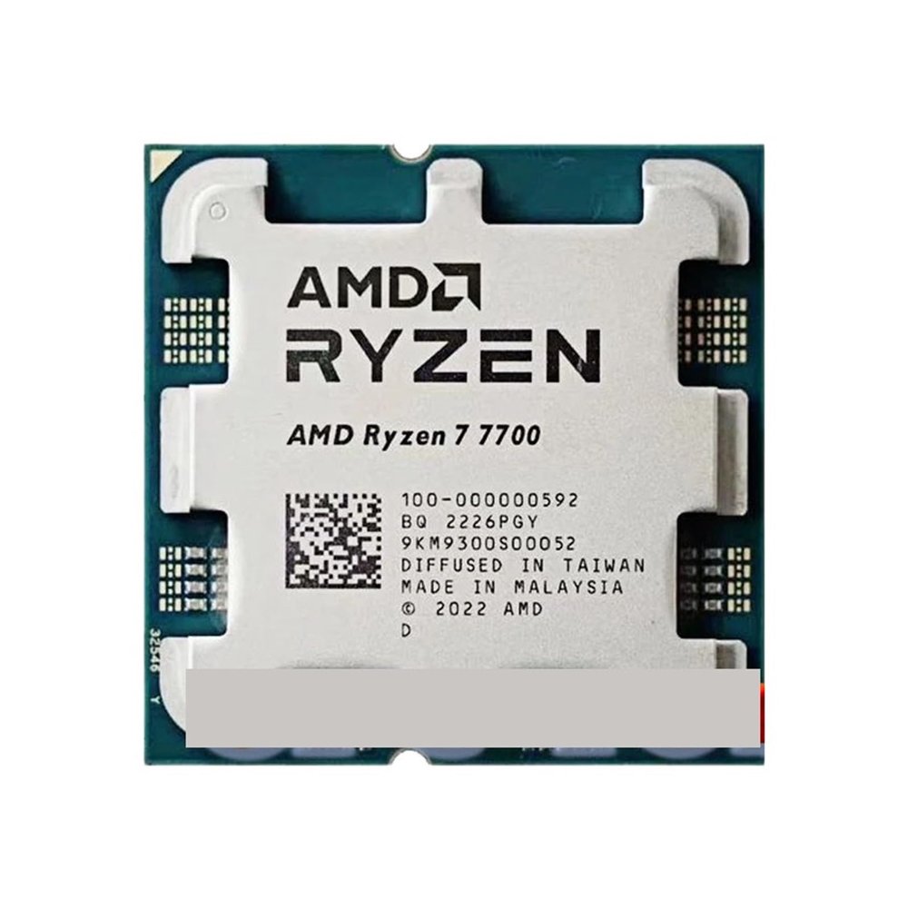 YNRSUFW AMD Ryzen 7 7700 R7 7700 3.8 GHz 8-Core 16-Thread CPU Processor 5NM L3=32M 100-000000592 Socket AM5,no Cooler, ZL666