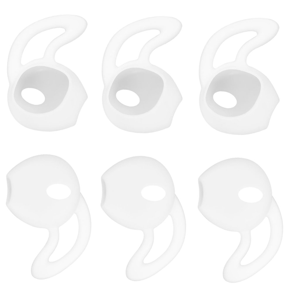 balacoo 6pcs Silicone Ear Hooks Skid Earphone Protectors for Left Right and Easy to Install Earbud for Running Music and Video Calls