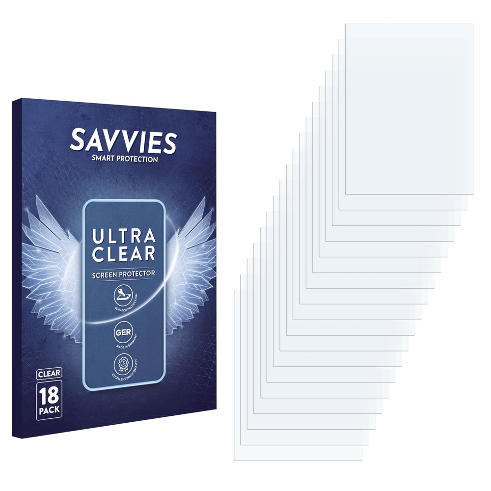 savvies 18 Pack Screen Protector compatible with Onyx Boox Livingstone 2 Protection Film Clear