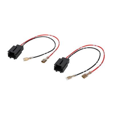 2-Pin Car Spaker Wire Harness Adapter Plug Rad1o Stereo CD Player Cables Black Accessories (Color : 1 Pair)