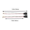 2-Pin Car Spaker Wire Harness Adapter Plug Rad1o Stereo CD Player Cables Black Accessories (Color : 1 Pair) view 2