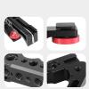 Camera Top Handle, Aluminum Top Handle with 1/4 3/8 Threads, Locating Pins and Cold Shoes, for Camera Rig, Camera Cage view 4