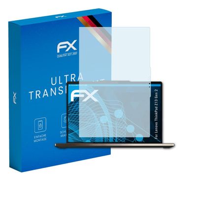 atFoliX Screen Protection Film compatible with Lenovo ThinkPad Z13 Gen 2 Screen Protector, ultra-clear FX Protective Film (2X)