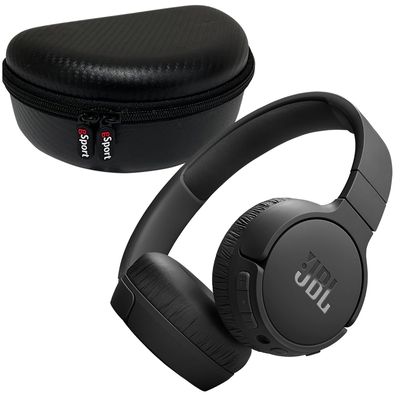 JBL Tune 670NC Wireless On Ear Noise Cancelling Headphone with gSport Case (Black)