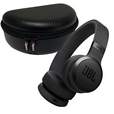 JBL Live 670NC Wireless On Ear Noise Cancelling Headphone Bundle with gSport Case (Black)