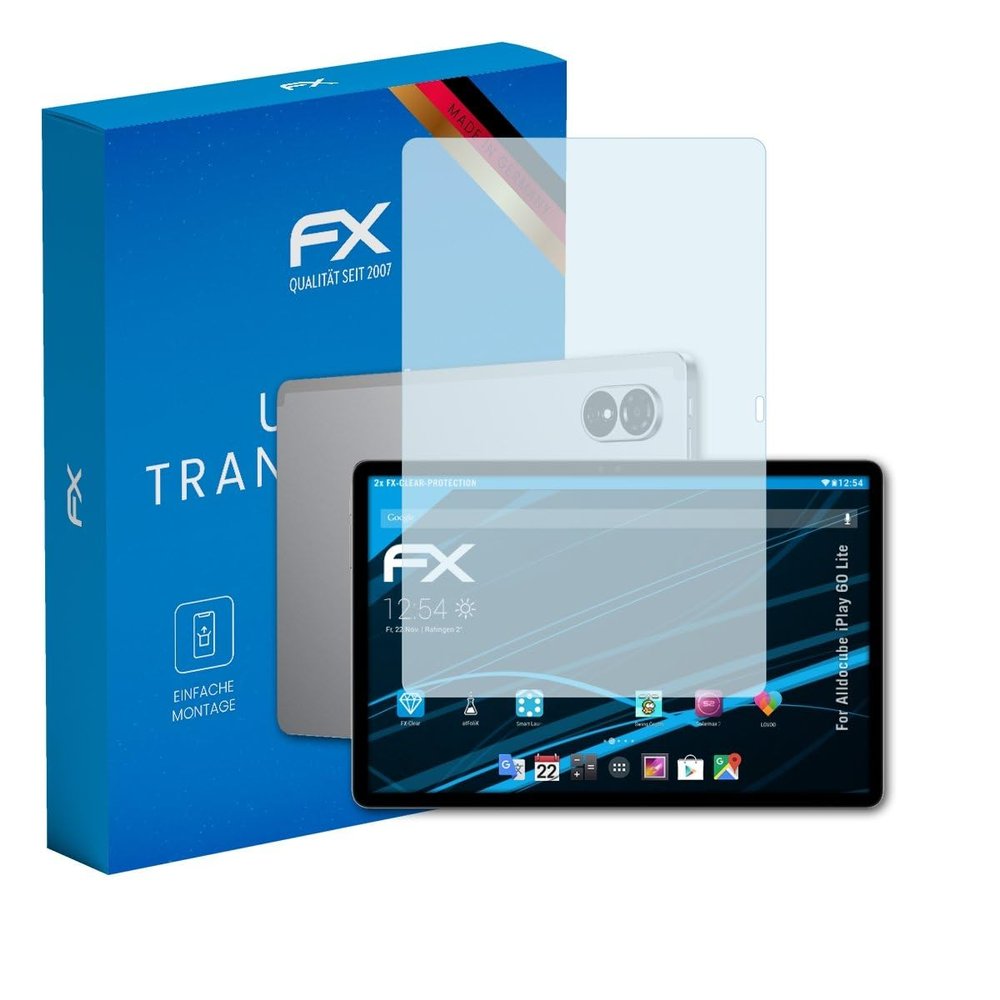 atFoliX Screen Protection Film compatible with Alldocube iPlay 60 Lite Screen Protector, ultra-clear FX Protective Film (2X)