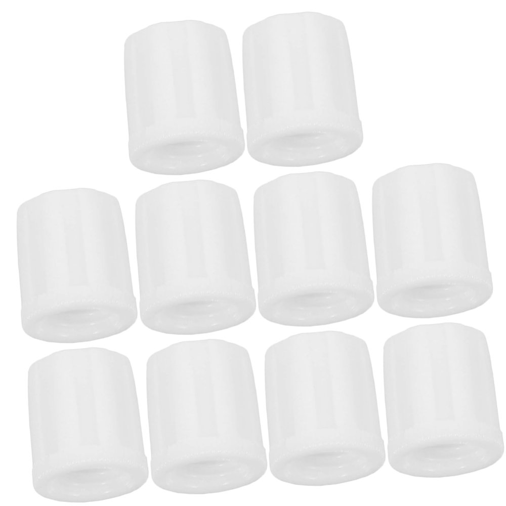 Ipetboom 10pcs Detachable Plastic Nuts for Toilet Brush Handles Screw Plug for Easy Replacement and Cleaning Durable Abs Bathroom Accessories