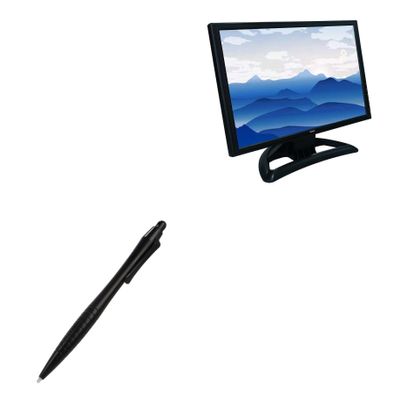 BoxWave Stylus Pen Compatible with FayTech FT19TM (19 in) - DirectTip Resistive Stylus, DirectTip Resistive Stylus - Jet Black