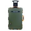 OD Green Pelican 1650 Large Case - Comes with Pick & Pluck Foam - Yellow Handles & Latches. view 2