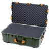 OD Green Pelican 1650 Large Case - Comes with Pick & Pluck Foam - Yellow Handles & Latches. view 4