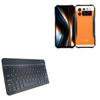 BoxWave Keyboard Compatible with Doogee V20S - SlimKeys Bluetooth Keyboard, Portable Thin with Chiclet-Style Keys - Jet Black view 1
