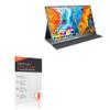 BoxWave Screen Protector Compatible with Newsoul MNN Portable Monitor M156F01 (15.6 in) - ClearTouch Anti-Glare ToughShield 9H (2-Pack), Anti-Glare 9H Tough Flexible Film Screen Protector view 1