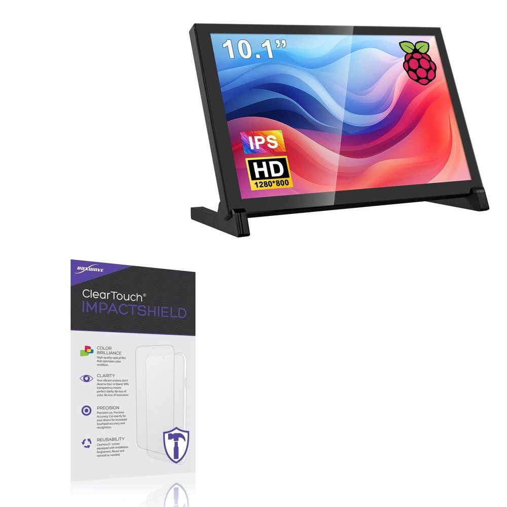 BoxWave Screen Protector Compatible with Hosyond HDMI Display-Y (10.1 in) - ClearTouch ImpactShield (2-Pack), Impenetrable Screen Protector Flexible Film