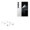 BoxWave Stand and Mount Compatible with Meizu 21 Pro - Pocket Aluminum Stand 3-in-1, Portable Multi Angle Viewing Riser - Metallic Silver view 1