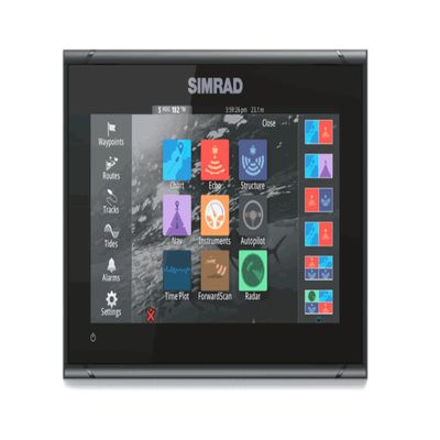 Simrad 000-16293-001 GO9 XSE Chartplotter and Fishfinder with 83/200 Transom Mount Transducer and C-MAP Discover Chart Card, 9 Inch Display, Black