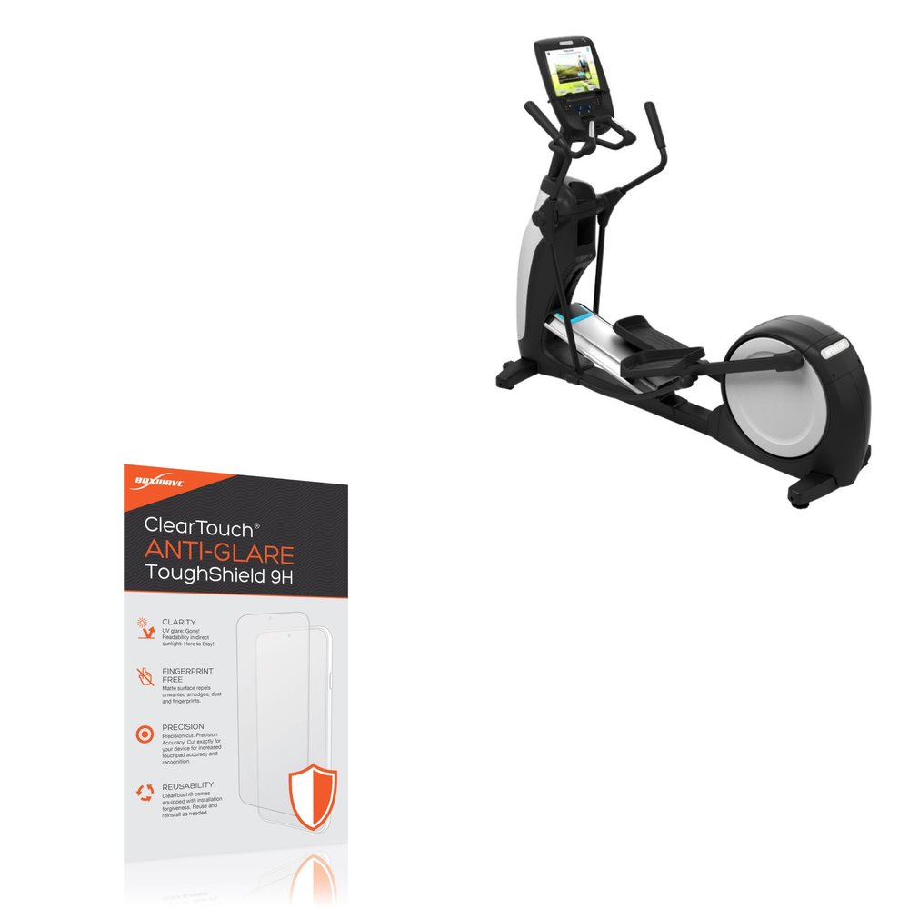 BoxWave Screen Protector Compatible with Precor EFX 685 Elliptical - ClearTouch Anti-Glare ToughShield 9H (2-Pack), Anti-Glare 9H Tough Flexible Film Screen Protector