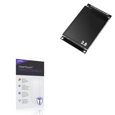 BoxWave Screen Protector Compatible with Hosyond 2.8 inch RPi Display (2.8 in) - ClearTouch ImpactShield (2-Pack), Impenetrable Screen Protector Flexible Film