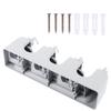 PRETYZOOM Practical Mop Holder and Cleaning Tools Organizer Grey Rack with Hooks for Efficient Bathroom Storage and Easy Installation view 1